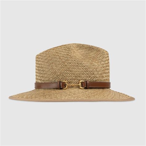 chapeau paille gucci